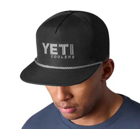 YETI Coolers Flat Brim Rope Hat - Black - image 5