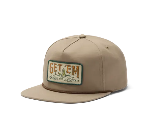 YETI Get 'Em Flat Brim Snapback - Taupe - image 1